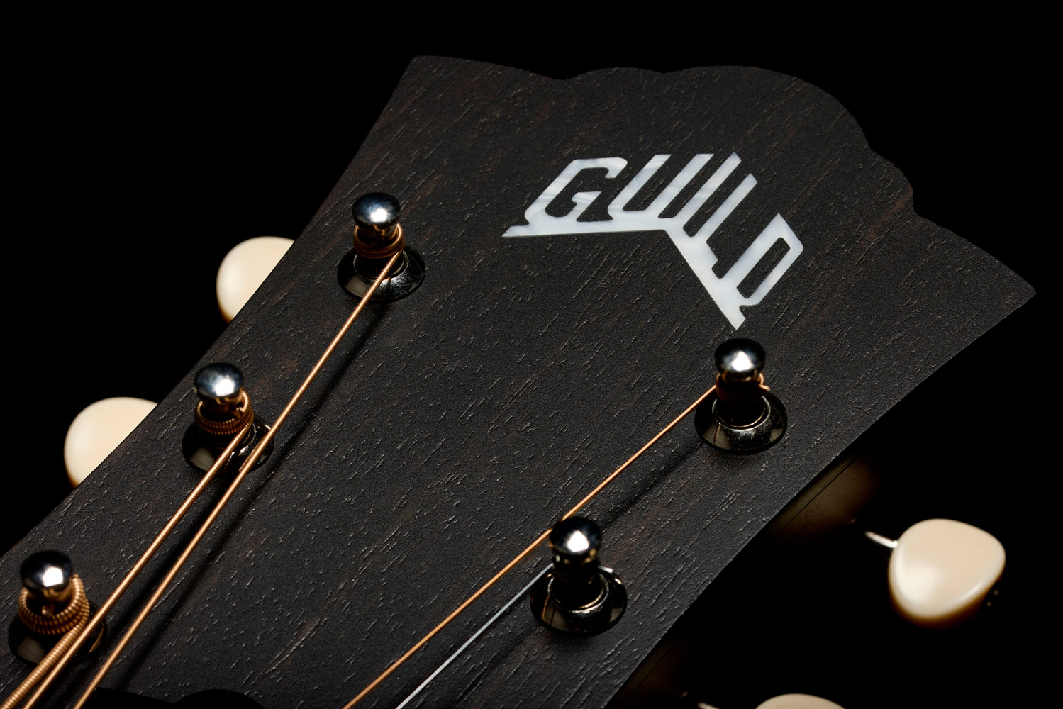 Close-up of the front of the D-20 Natural headstock