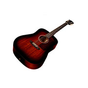 Angled front view of D-20E Vintage Sunburst acoustic guitar thumb
