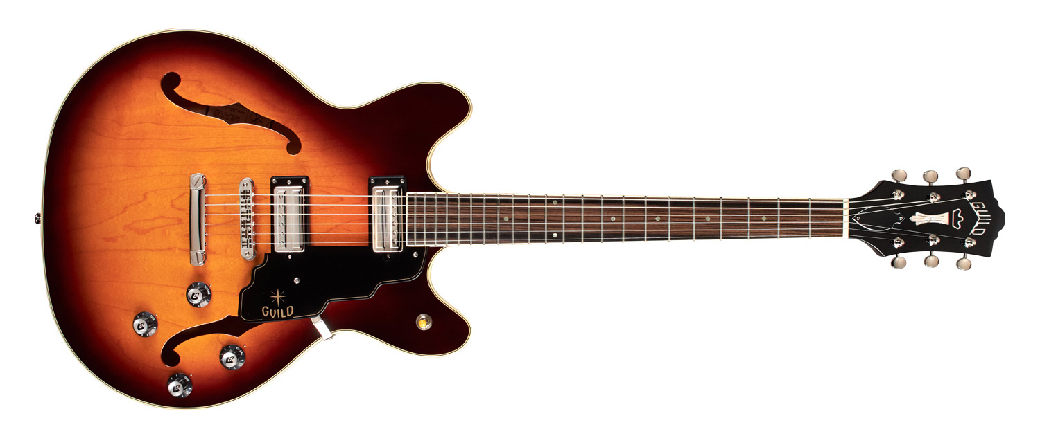 Horizontal front view of Starfire IV ST Vintage Sunburst