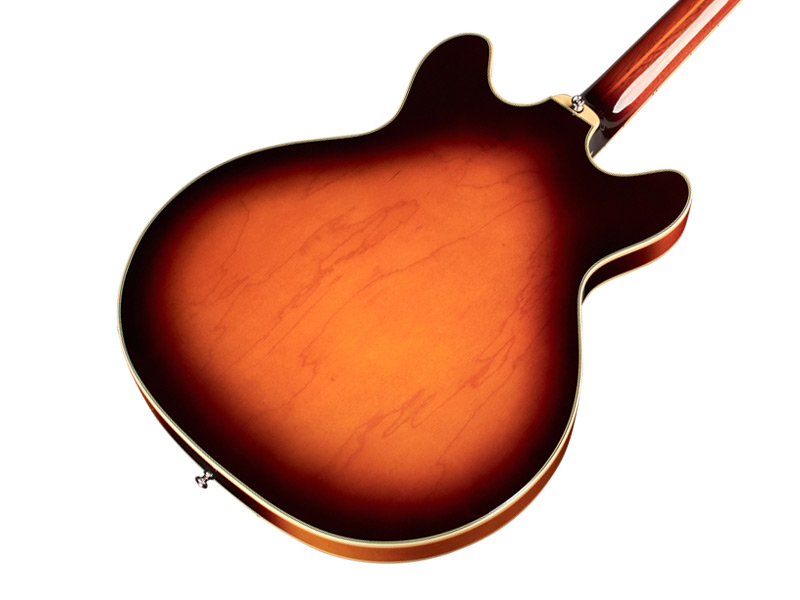 Horizontal back angle body view of Starfire IV ST Vintage Sunburst