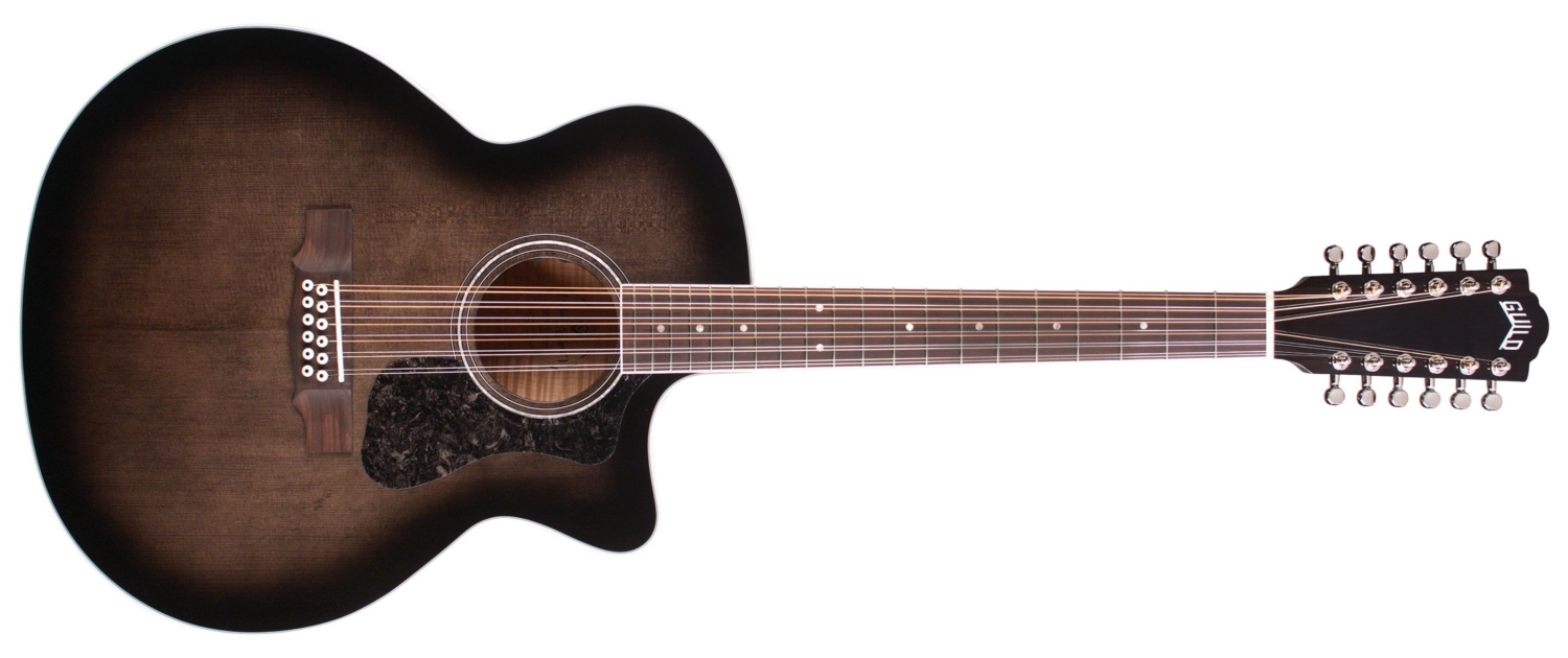 Guild Guitars | Legacy | F-2512CE Deluxe Trans Black Burst