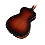 Horizontal back view of M-20 Vintage Sunburst acoustic guitar thumb