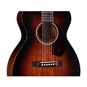 Horizontal back view of M-20 Vintage Sunburst acoustic guitar thumb