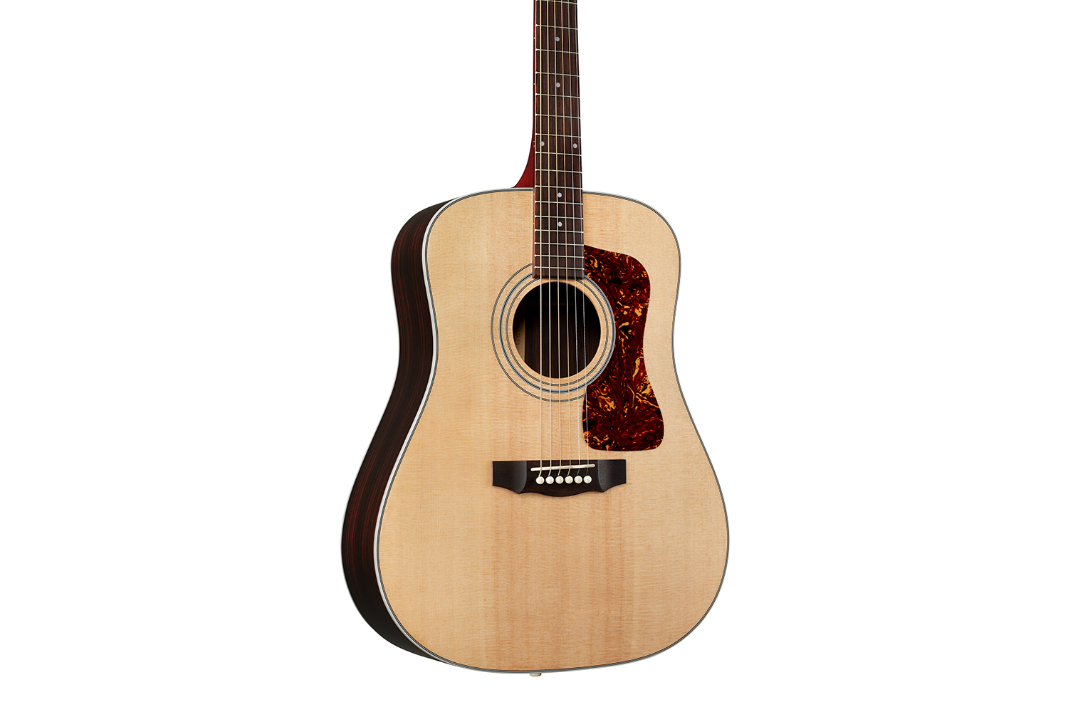 Close-up body view of D-50 Standard Natural acoustic guitar