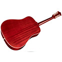 Horizontal angled back view of D-40 Standard Natural acoustic guitar thumb