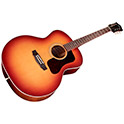 Horizontal angled front view of F-40 Standard Pacific Sunset Burst acoustic guitar thumb
