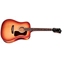 Horizontal side view of D-40 Standard Pacific Sunset Burst acoustic guitar thumb