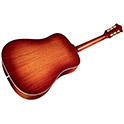 Horizontal angled back view of D-40 Standard Pacific Sunset Burst acoustic guitar thumb
