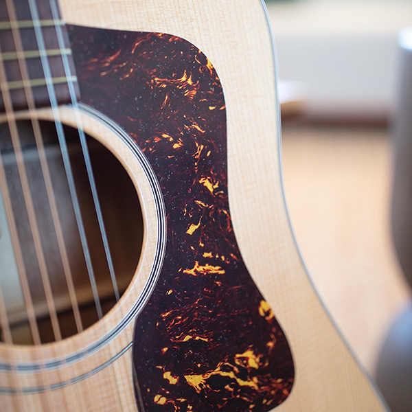 Close up of D-40 Standard Natural pickguard thumbnail