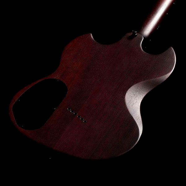 View of the back of the Polara Limited Night Edition Vintage Walnut body thumb