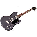 Angled front view of Polara Deluxe Canyon Dusk guitar thumb