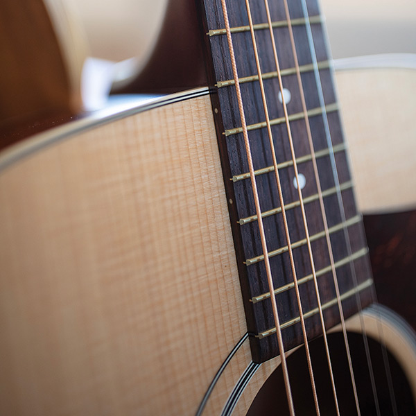Close up view of D-40 Standard Natural neck and strings thumbnail