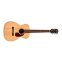 Horizontal front view of M-50E Standard Natural acoustic guitar thumb