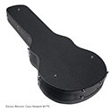 Angled back view of Deluxe Electric Guitar Wood Case thumbnail