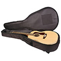 Deluxe Acoustic Gig Bag opened to show inside with guitar placed thumbnail