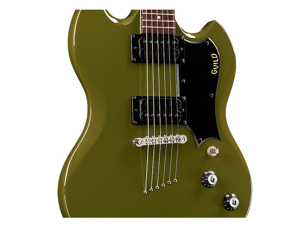 Close up front body view of Polara Phantom Green