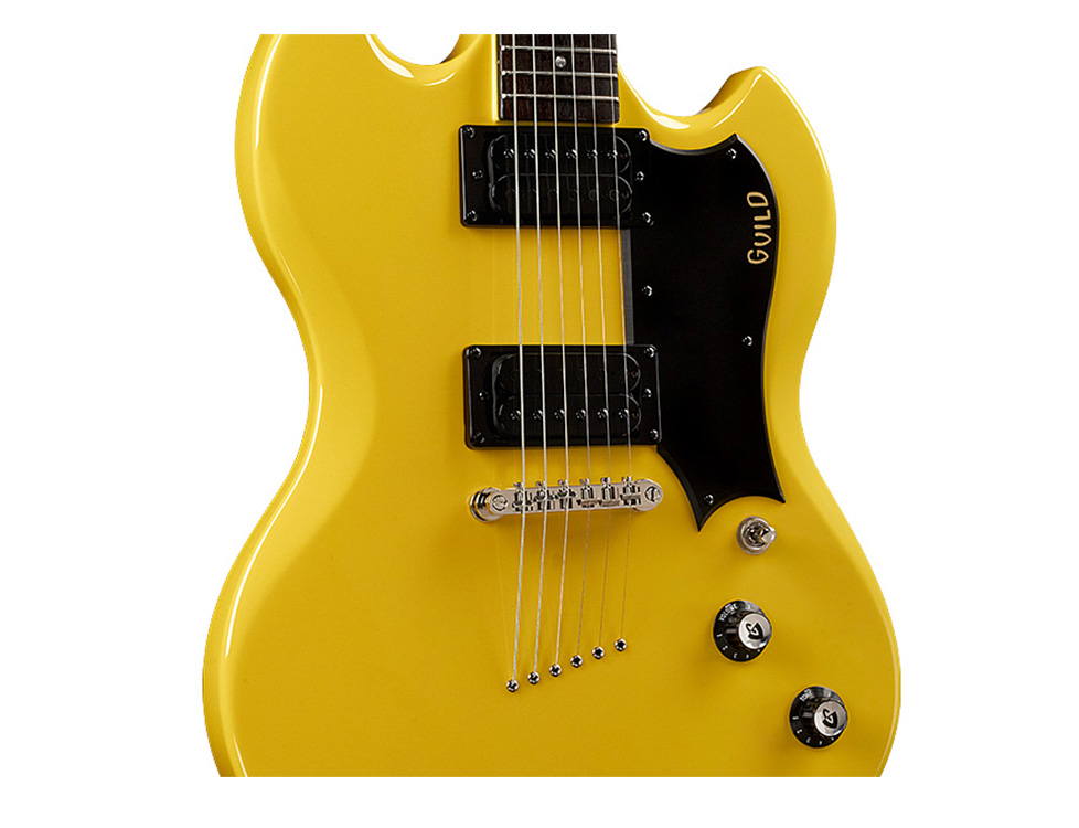 Close up front body view of Polara Voltage Yellow