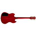 Horizontal front view of Polara Deluxe Cherry Red electric thumb