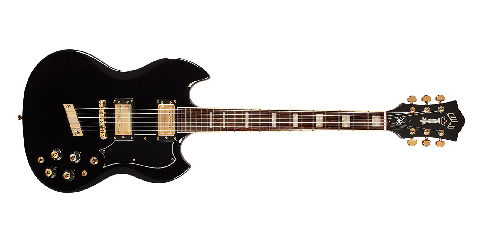 Horizontal front view of Polara Kim Thayil Black