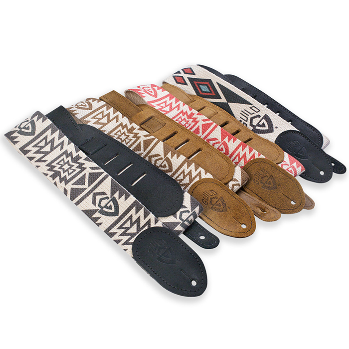 Cotton & Leather Southwest G Shield Guitar Strap