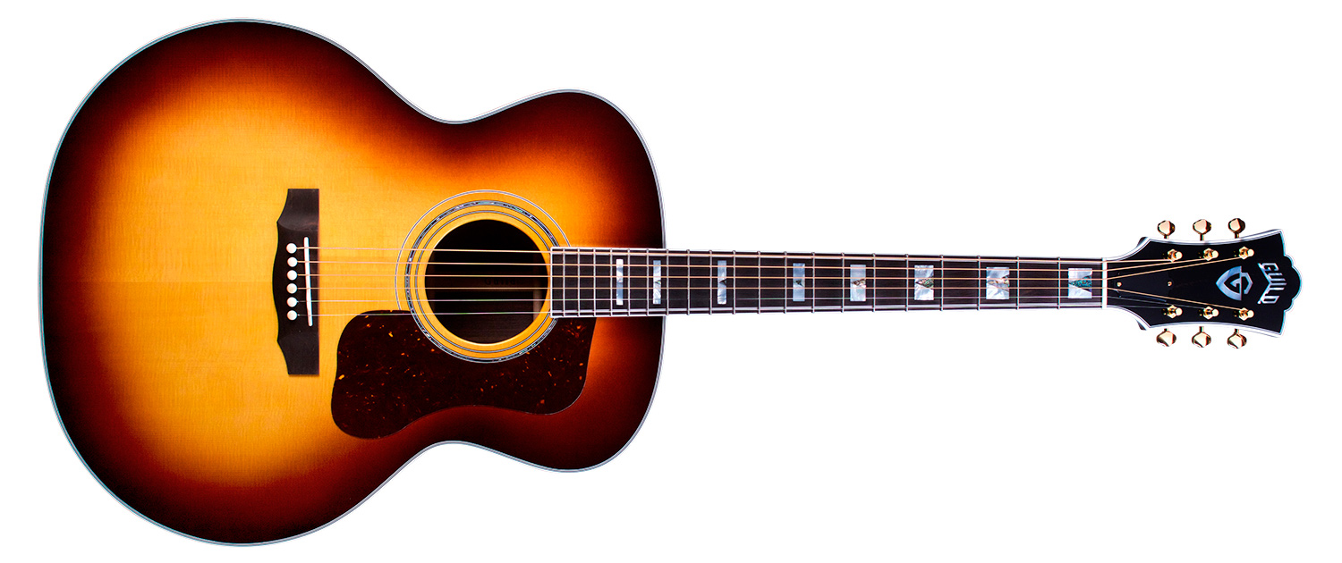 Horizontal front view of F-55E Antique Burst