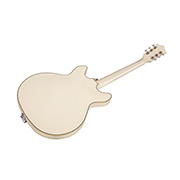 Angled back view of Starfire Custom DC GVT Vintage White guitar