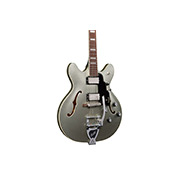 Close-up body view of Starfire Deluxe DC GVT Vintage Sterling guitar