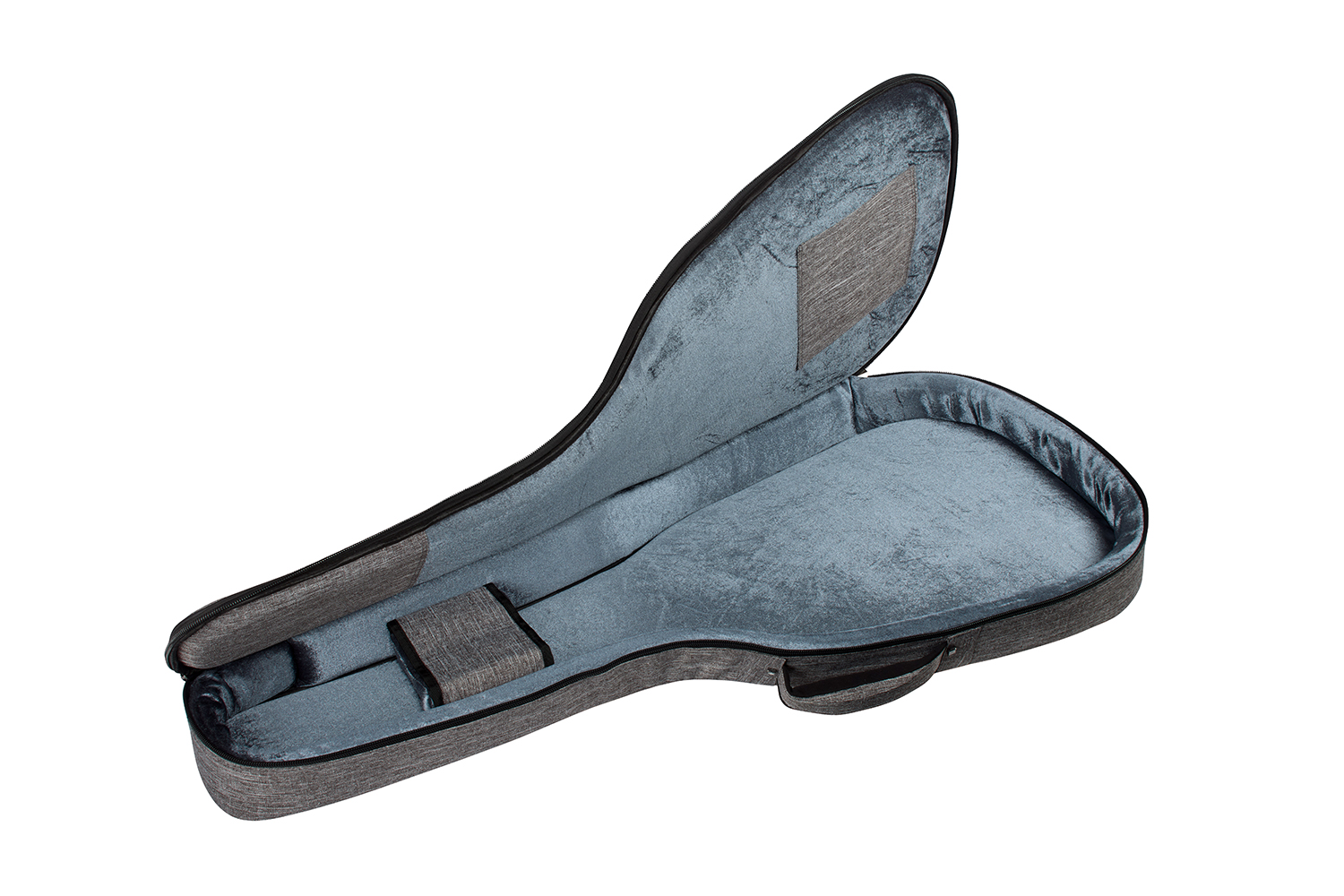 Premium Electric Gig Bag opened to show inside of guitar bag