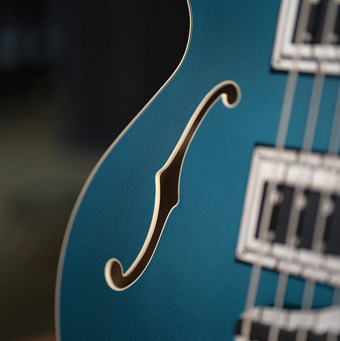 Close-up Starfire Deluxe Bass Teal the Deal thumb