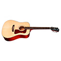 Horizontal front angle view of D-40 Natural acoustic guitar 