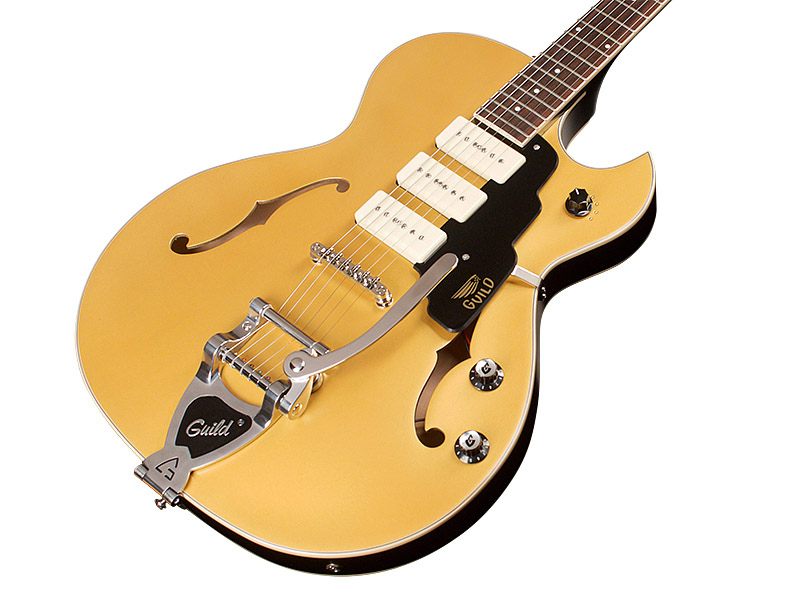 Starfire I Jet 90 Satin Gold | Guild Guitars