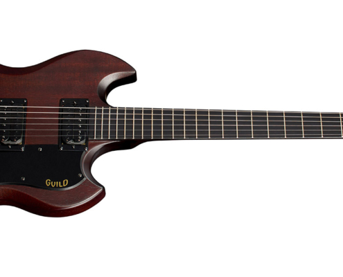 Horizontal front view of Polara Limited NIght Edition Vintage Walnut