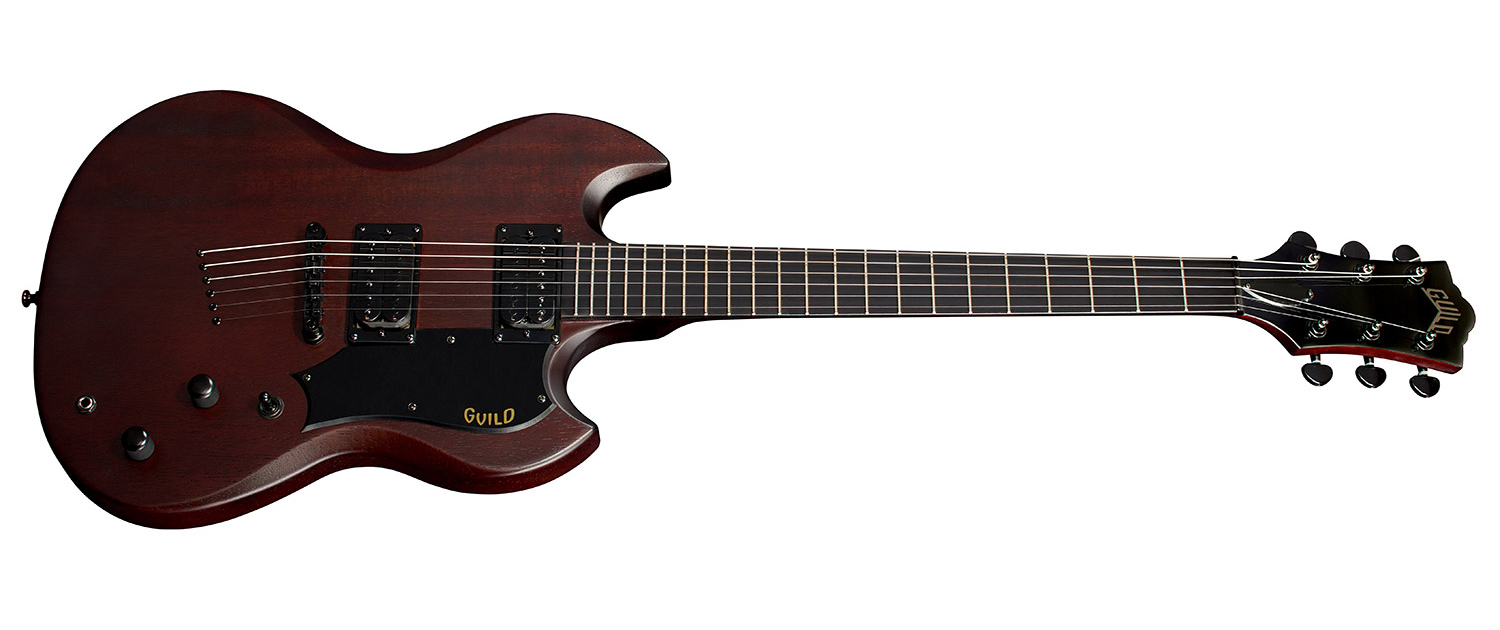 Horizontal front view of Polara Limited NIght Edition Vintage Walnut